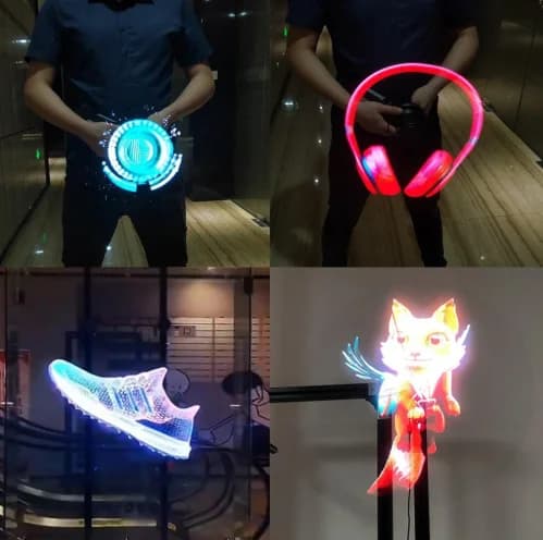 COEUS 42cm Movable 3D Holographic Display Fan Indoor & Outdoor Use for Education & Advertising OEM Supplier